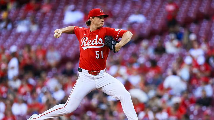 May 12, 2026; Cincinnati, Ohio, USA; Cincinnati Reds starting pitcher Brady Singer (51) pitches against the Washington Nationals in the first inning at Great American Ball Park. Mandatory Credit: Katie Stratman-Imagn Images May 12, 2026; Cincinnati, Ohio, USA; Cincinnati Reds starting pitcher Brady Singer (51) pitches against the Washington Nationals in the first inning at Great American Ball Park. Mandatory Credit: Katie Stratman-Imagn Images