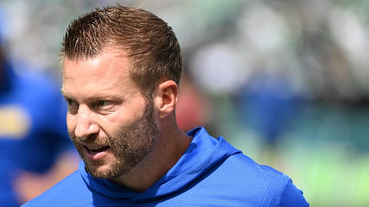 Sep 21, 2025; Philadelphia, Pennsylvania, USA; Los Angeles Rams head coach Sean McVay against the Philadelphia Eagles at Lincoln Financial Field. Mandatory Credit: Eric Hartline-Imagn Images Sep 21, 2025; Philadelphia, Pennsylvania, USA; Los Angeles Rams head coach Sean McVay against the Philadelphia Eagles at Lincoln Financial Field. Mandatory Credit: Eric Hartline-Imagn Images