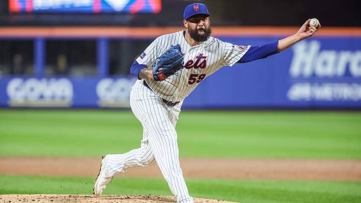 Aug 27, 2026; New York City, New York, USA; New York Mets starting pitcher Sean Manaea (59) pitches in the third inning against the Milwaukee Brewers at Citi Field. Mandatory Credit: Wendell Cruz-Imagn Images Aug 27, 2026; New York City, New York, USA; New York Mets starting pitcher Sean Manaea (59) pitches in the third inning against the Milwaukee Brewers at Citi Field. Mandatory Credit: Wendell Cruz-Imagn Images