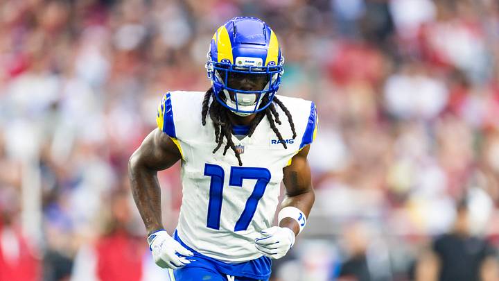 Los Angeles Rams wide receiver Davante Adams is a solid prop target in Week 1. Los Angeles Rams wide receiver Davante Adams is a solid prop target in Week 1.