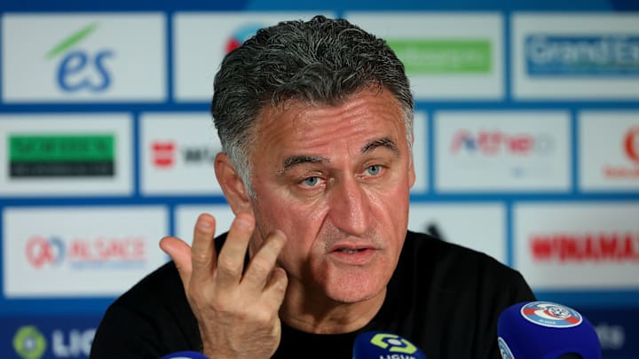 Christophe Galtier était en conférence de presse ce jeudi au Camps des Loges. Christophe Galtier était en conférence de presse ce jeudi au Camps des Loges.