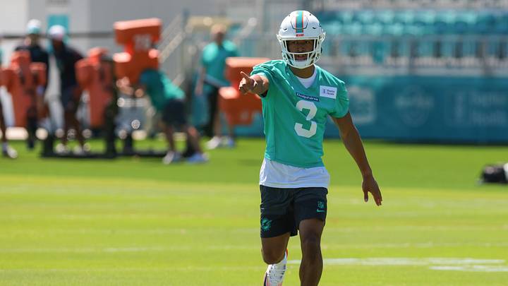 Miami Dolphins cornerback Chris Johnson (3) works during rookie minicamp at Baptist Health Training Complex. Miami Dolphins cornerback Chris Johnson (3) works during rookie minicamp at Baptist Health Training Complex.