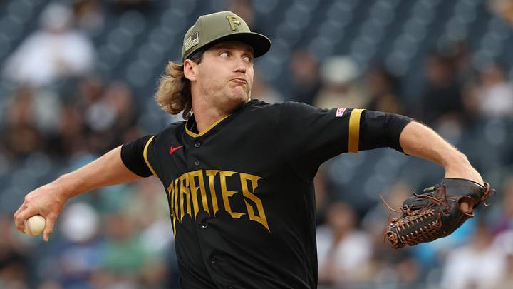 Pittsburgh Pirates starting pitcher Braxton Ashcraft. Pittsburgh Pirates starting pitcher Braxton Ashcraft.