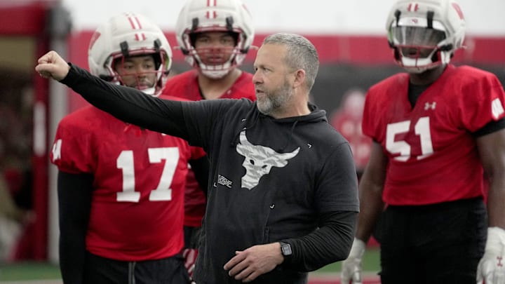 Wisconsin defensive coordinator Mike Tressel is shown during spring football practice Wednesday, April 23, 2025 in Madison, Wisconsin.

Mark Hoffman/Milwaukee Journal Sentinel