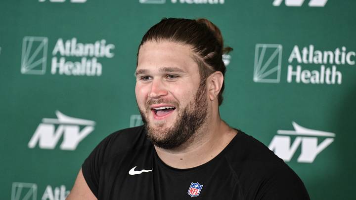 New York Jets offensive lineman Joe Tippmann New York Jets offensive lineman Joe Tippmann
