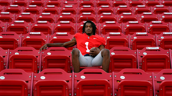 Brentwood Academy wide receiver Kesean Bowman Wednesday, Sept. 17, 2025 in Brentwood, Tenn. Brentwood Academy wide receiver Kesean Bowman Wednesday, Sept. 17, 2025 in Brentwood, Tenn.