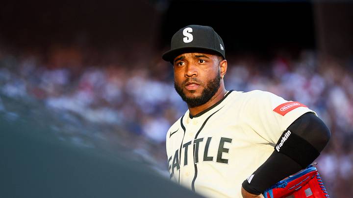 Jun 19, 2026; Seattle, Washington, USA; Seattle Mariners outfielder Victor Robles (10) looks on from the dugout after the third inning against the Boston Red Sox at T-Mobile Park. Mandatory Credit: Kevin Ng-Imagn Images Jun 19, 2026; Seattle, Washington, USA; Seattle Mariners outfielder Victor Robles (10) looks on from the dugout after the third inning against the Boston Red Sox at T-Mobile Park. Mandatory Credit: Kevin Ng-Imagn Images