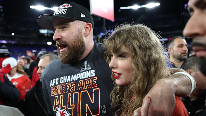 Travis Kelce and girlfriend Taylor Swift were one of the many outside distractions this season, now they both plan their trip to Vegas for Super Bowl LVIII in two weeks.