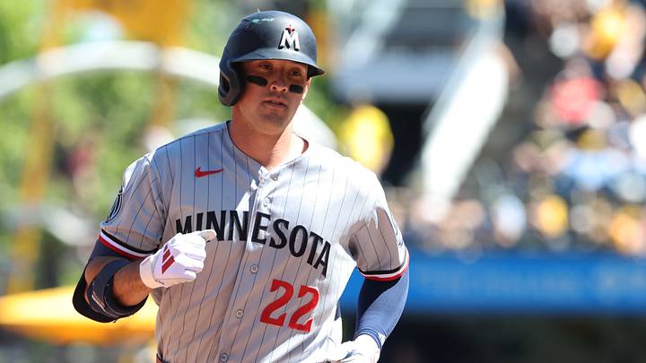 May 31, 2026; Pittsburgh, Pennsylvania, USA; Minnesota Twins third baseman Brooks Lee (22) circles the bases on a two-run home run against the Pittsburgh Pirates during the sixth inning at PNC Park. Mandatory Credit: Charles LeClaire-Imagn Images May 31, 2026; Pittsburgh, Pennsylvania, USA; Minnesota Twins third baseman Brooks Lee (22) circles the bases on a two-run home run against the Pittsburgh Pirates during the sixth inning at PNC Park. Mandatory Credit: Charles LeClaire-Imagn Images