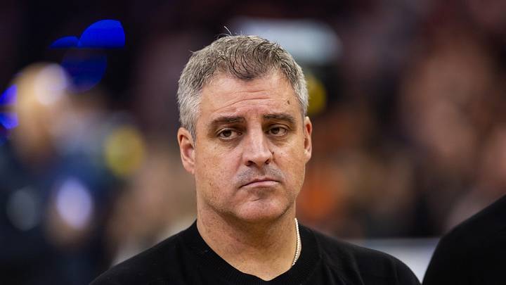 Jan 29, 2025; Phoenix, Arizona, USA; Minnesota Timberwolves assistant coach Micah Nori against the Phoenix Suns at Footprint Center. Mandatory Credit: Mark J. Rebilas-Imagn Images