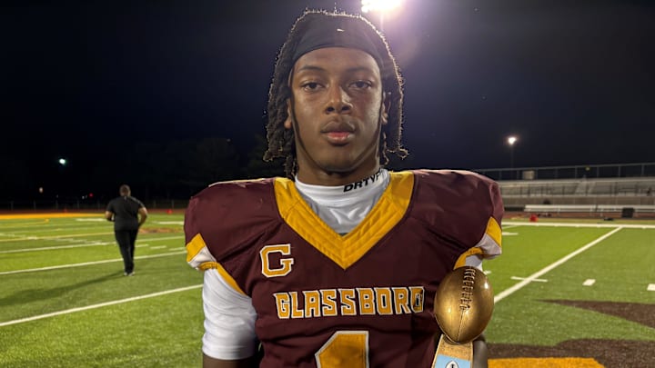 Glassboro junior Xavier Sabb was named Most Valuable Player in a 36-20 win over Haddonfield at the Battle at the Beach. August 30, 2025