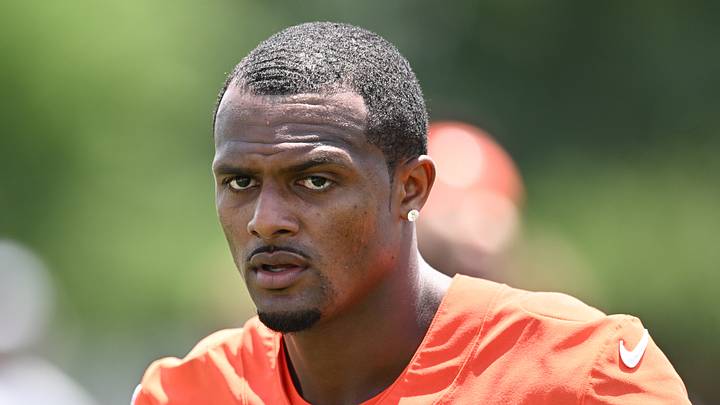 Jun 11, 2026; Berea, OH, USA; Cleveland Browns quarterback Deshaun Watson (4) during minicamp at CrossCountry Mortgage Campus. Mandatory Credit: Ken Blaze-Imagn Images Jun 11, 2026; Berea, OH, USA; Cleveland Browns quarterback Deshaun Watson (4) during minicamp at CrossCountry Mortgage Campus. Mandatory Credit: Ken Blaze-Imagn Images