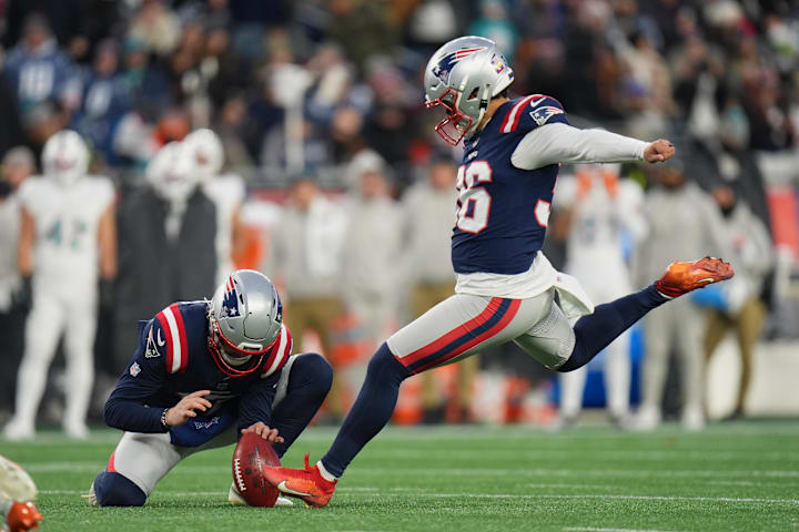 New England Patriots placekicker Andy Borregales