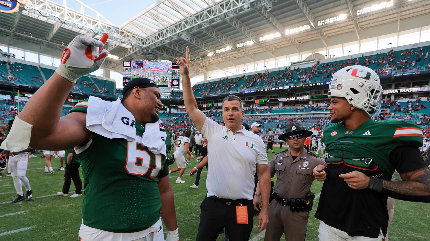 Miami's Mario Cristobal Ranks 20th Among Coaches