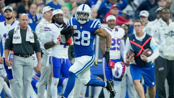 Indianapolis Colts running back Jonathan Taylor.