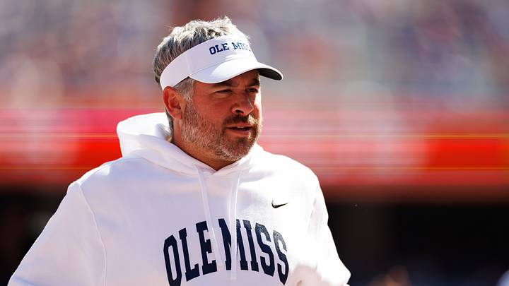Sep 26, 2026; Gainesville, Florida, USA; Mississippi Rebels head coach Pete Golding looks on before a game against the Florida Gators at Ben Hill Griffin Stadium. Mandatory Credit: Matt Pendleton-Imagn Images Sep 26, 2026; Gainesville, Florida, USA; Mississippi Rebels head coach Pete Golding looks on before a game against the Florida Gators at Ben Hill Griffin Stadium. Mandatory Credit: Matt Pendleton-Imagn Images