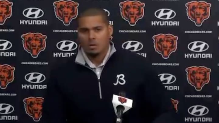 Bears GM Ryan Poles struggled to answer a simple question on Monday. 