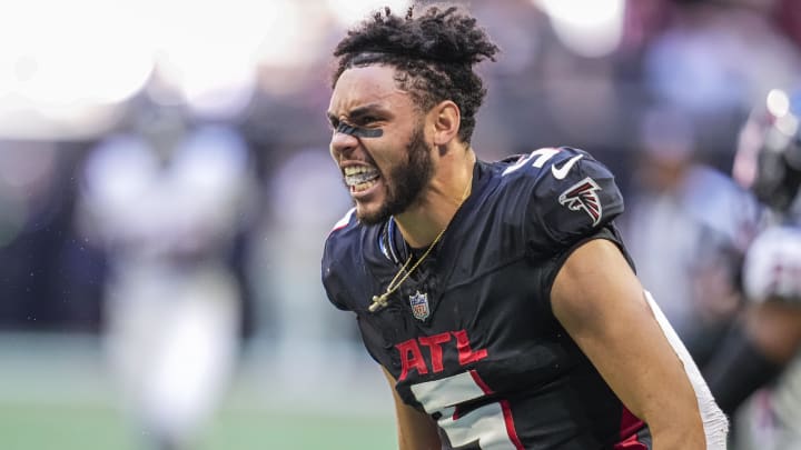 Atlanta Falcons wide receiver Drake London is eyeing a strong 2024 season.