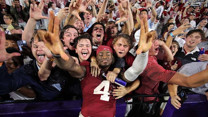 Alabama quarterback Jalen Milroe