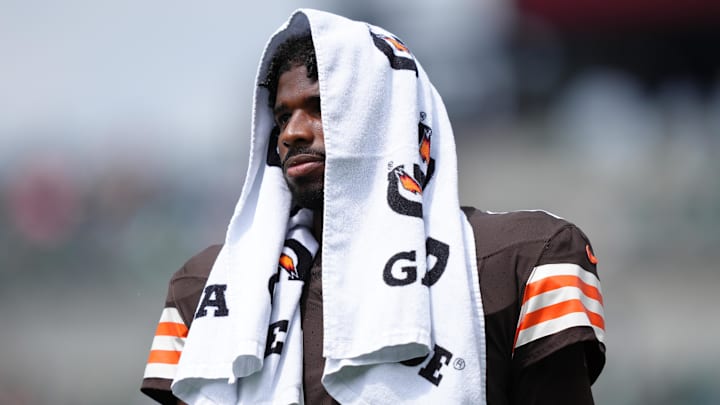 Sanders was sacked five times during Saturday's preseason contest.