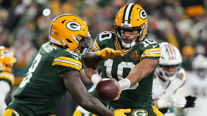 Jordan Love and Josh Jacobs will lead the Green Bay Packers on offense in 2025. Jordan Love and Josh Jacobs will lead the Green Bay Packers on offense in 2025.