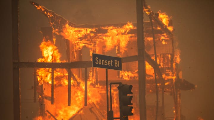 Powerful Winds Fuel Multiple Fires Across Los Angeles Area