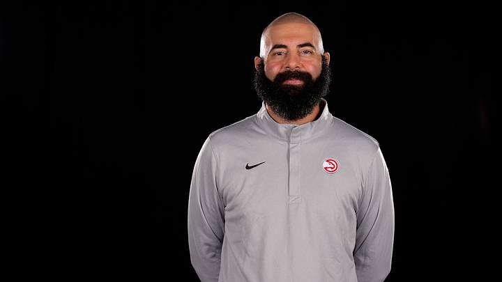 Sep 29, 2025; Atlanta, GA, USA; Mandatory Credit: Atlanta Hawks general manager Onsi Saleh poses for a photo during Media Day. Dale Zanine-Imagn Images Sep 29, 2025; Atlanta, GA, USA; Mandatory Credit: Atlanta Hawks general manager Onsi Saleh poses for a photo during Media Day. Dale Zanine-Imagn Images