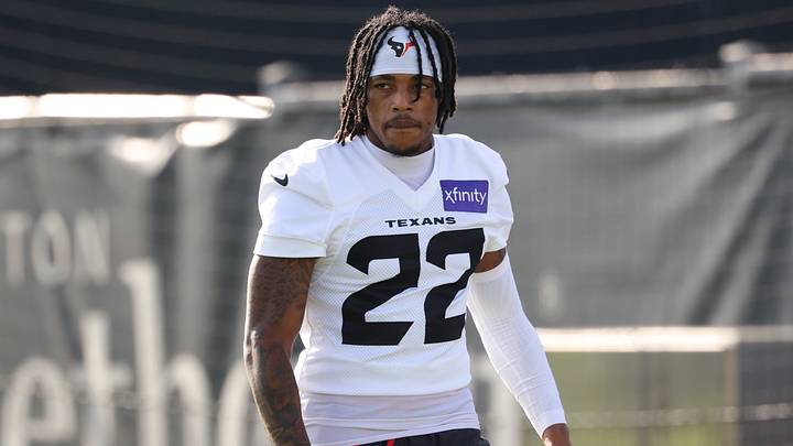 Jul 30, 2026; Houston, Texas, USA;  Houston Texans cornerback Jaylin Smith (22) during training camp at Houston Methodist Training Center. Mandatory Credit: Troy Taormina-Imagn Images