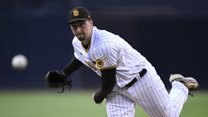 San Diego Padres starting pitcher Blake Snell