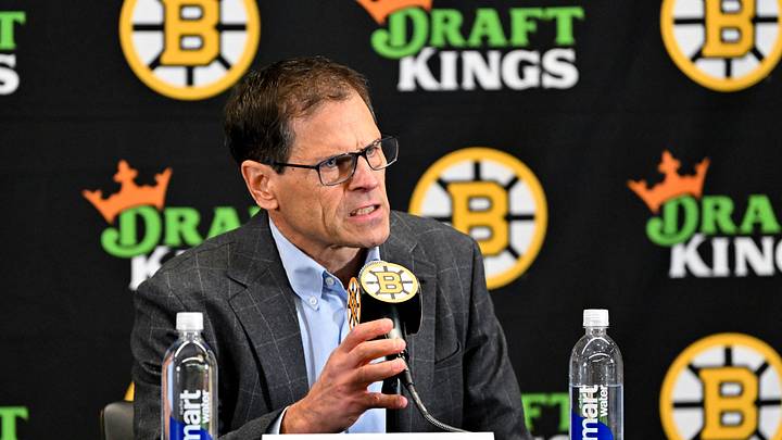 Sep 28, 2026; Boston, MA, USA; Boston Bruins general manager Don Sweeney speaks to the media during a press conference at TD Garden. Mandatory Credit: Eric Canha-Imagn Images