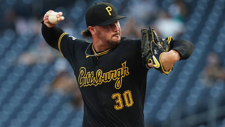 Sep 1, 2026; Pittsburgh, Pennsylvania, USA;  Pittsburgh Pirates starting pitcher Paul Skenes (30) delivers a pitch against the San Francisco Giants during the first inning at PNC Park.  Mandatory Credit: Charles LeClaire-Imagn Images