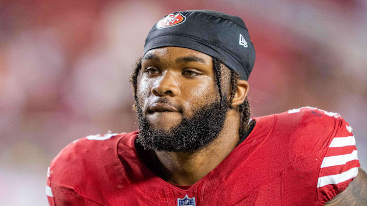 San Francisco 49ers running back Tyrion Davis-Price (32)