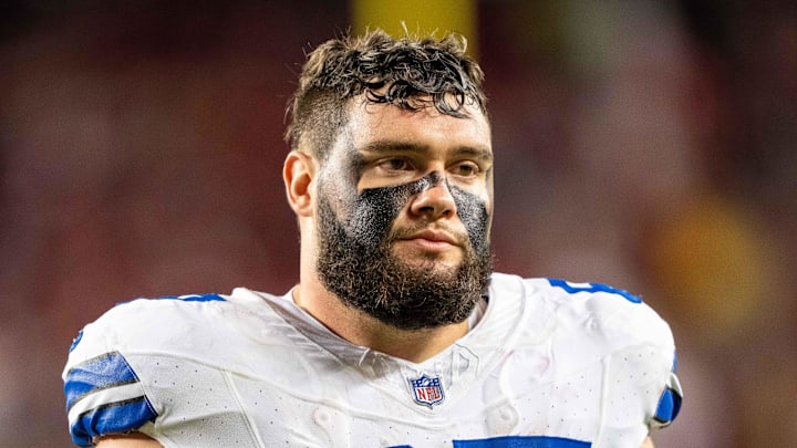 Dallas Cowboys center Brock Hoffman after the game against the San Francisco 49ers at Levi's Stadium. Dallas Cowboys center Brock Hoffman after the game against the San Francisco 49ers at Levi's Stadium.