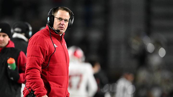 Nov 28, 2025; West Lafayette, Indiana, USA; Indiana Hoosiers head coach Curt Cignetti looks on during the third quarter against the Purdue Boilermakers at Ross-Ade Stadium. Mandatory Credit: Marc Lebryk-Imagn Images Nov 28, 2025; West Lafayette, Indiana, USA; Indiana Hoosiers head coach Curt Cignetti looks on during the third quarter against the Purdue Boilermakers at Ross-Ade Stadium. Mandatory Credit: Marc Lebryk-Imagn Images