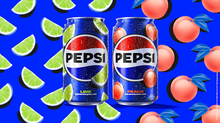 Pepsi Lime and Pepsi Peach