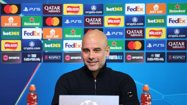Manchester City Training Session And Press Conference - UEFA Champions League 2024/25 League Phase