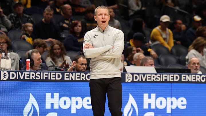 West Virginia University head coach Ross Hodge West Virginia University head coach Ross Hodge