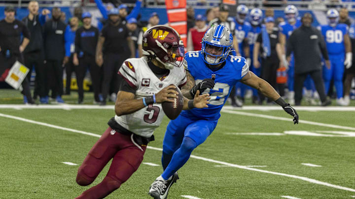 Not-Chicago-Bear Jayden Daniels leads his Washington Commanders to the NFC Championship Game.