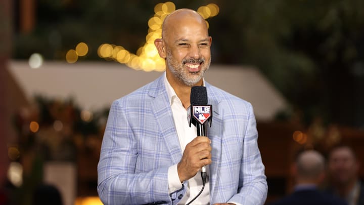Dec 10, 2024; Dallas, TX, USA; Boston Red Sox manager Alex Cora talks on the set of the MLB Network at Hilton Anatole. Mandatory Credit: Tim Heitman-Imagn Images Dec 10, 2024; Dallas, TX, USA; Boston Red Sox manager Alex Cora talks on the set of the MLB Network at Hilton Anatole. Mandatory Credit: Tim Heitman-Imagn Images