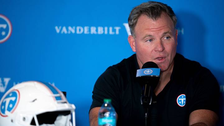 Tennessee Titans General Manager Mike Borgonzi addresses the media the day before training camp begins at Vanderbilt Health Football Center Tuesday, July 28, 2026. Tennessee Titans General Manager Mike Borgonzi addresses the media the day before training camp begins at Vanderbilt Health Football Center Tuesday, July 28, 2026.