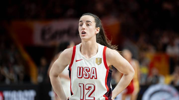 Caitlin Clark plays during the FIBA Womens Basketball World Cup 2026 match between the United States and China. Caitlin Clark plays during the FIBA Womens Basketball World Cup 2026 match between the United States and China.