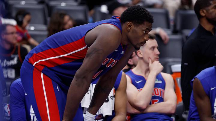 May 17, 2026; Detroit, Michigan, USA; Detroit Pistons center Jalen Duren (0) in the second half against the Cleveland Cavaliers during game seven of the second round of the 2026 NBA Playoffs at Little Caesars Arena. Mandatory Credit: Rick Osentoski-Imagn Images May 17, 2026; Detroit, Michigan, USA; Detroit Pistons center Jalen Duren (0) in the second half against the Cleveland Cavaliers during game seven of the second round of the 2026 NBA Playoffs at Little Caesars Arena. Mandatory Credit: Rick Osentoski-Imagn Images