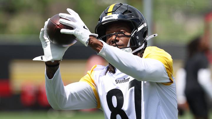 May 28, 2026; Pittsburgh, PA, USA; Pittsburgh Steelers wide receiver Brandon Smith (87) participates in OTA drills at the UPMC Rooney Sports Complex. Mandatory Credit: Charles LeClaire-Imagn Images May 28, 2026; Pittsburgh, PA, USA; Pittsburgh Steelers wide receiver Brandon Smith (87) participates in OTA drills at the UPMC Rooney Sports Complex. Mandatory Credit: Charles LeClaire-Imagn Images