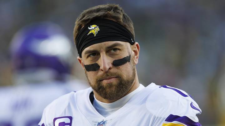 Jan 1, 2023; Green Bay, Wisconsin, USA; Minnesota Vikings wide receiver Adam Thielen (19) looks on during warmups prior to the game against the Green Bay Packers at Lambeau Field. Mandatory Credit: Jeff Hanisch-Imagn Images Jan 1, 2023; Green Bay, Wisconsin, USA; Minnesota Vikings wide receiver Adam Thielen (19) looks on during warmups prior to the game against the Green Bay Packers at Lambeau Field. Mandatory Credit: Jeff Hanisch-Imagn Images