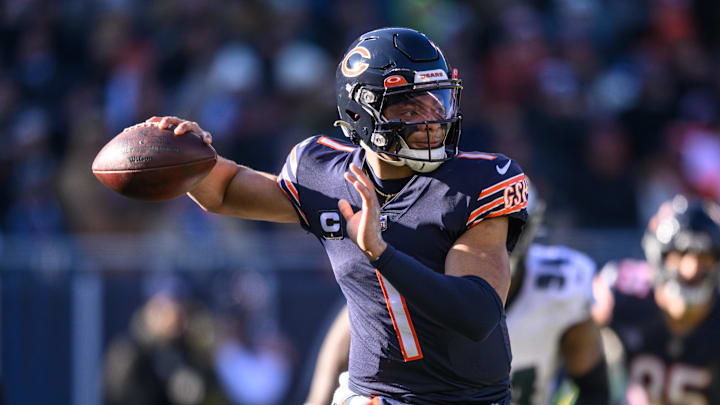 Chicago Bears quarterback Justin Fields.