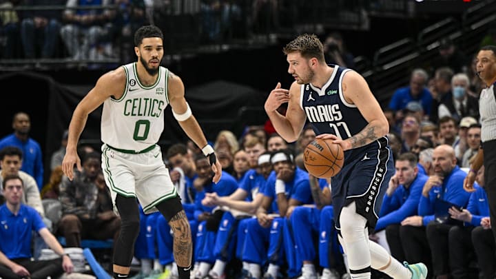 Jayson Tatum and Luka Doncic represent Jordan Brand in the NBA Finals.