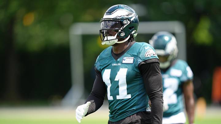 Tick, tick, tick ... Receiver A.J. Brown could be headed elsewhere soon. Tick, tick, tick ... Receiver A.J. Brown could be headed elsewhere soon.