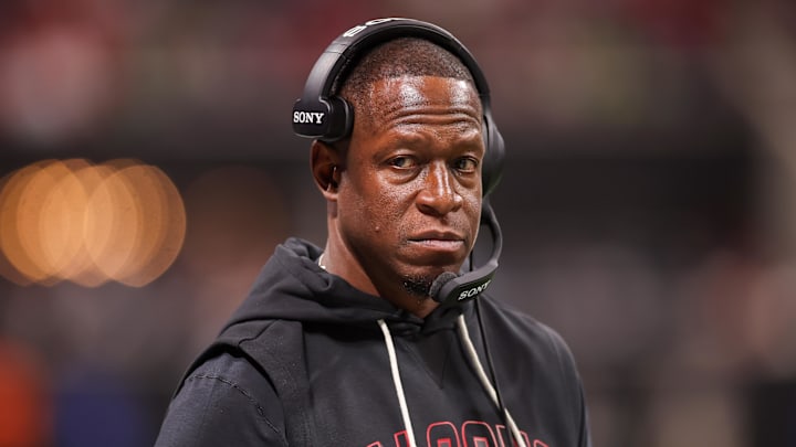 Atlanta Falcons head coach Raheem Morris