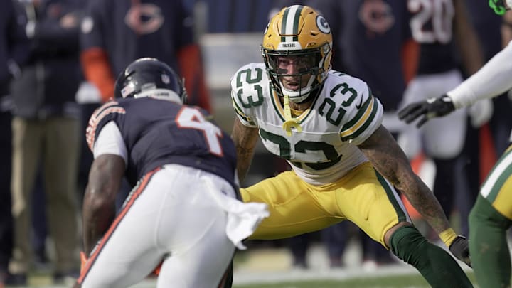 Green Bay Packers cornerback Jaire Alexander played 10 defensive snaps at the Chicago Bears.