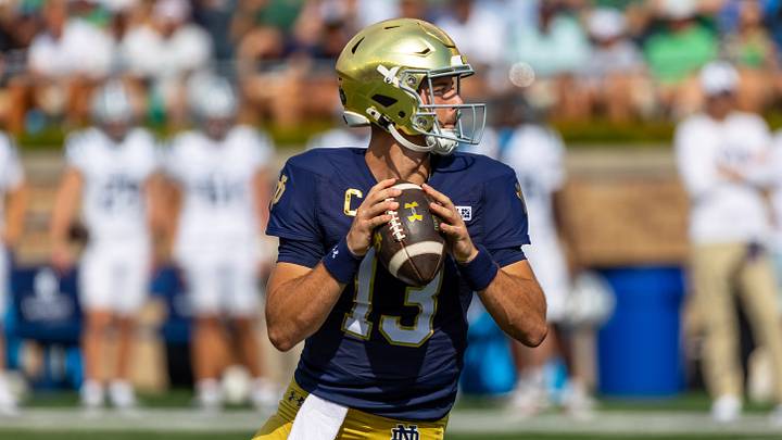 The Notre Dame Fighting Irish and quarterback CJ Carr are favored in Week 3. The Notre Dame Fighting Irish and quarterback CJ Carr are favored in Week 3.